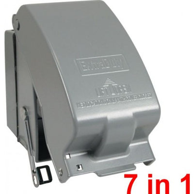Orbit WIUM-1DV 1Gang Vertical While In Use Cover, 2-3/4" & 3-1/2" Deep, Extra Duty - Gray