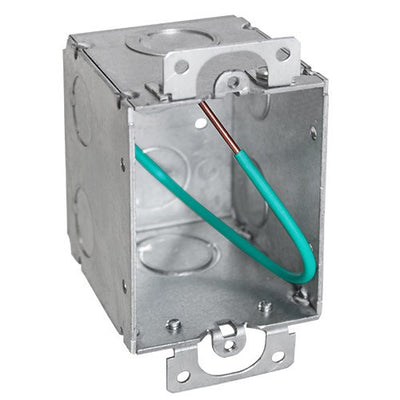 Orbit WMB-PT Wide T/G Old-Work Box 2-3/4" Deep, 2-MKO With 7" Pigtail - Galvanized