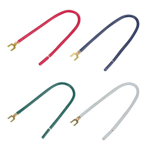 Orbit WTST-8-RED 8" #12 Stranded Wire Tail With One Fork - Red