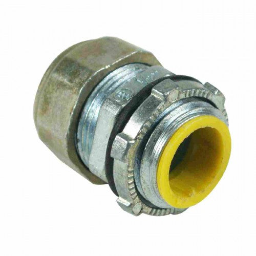 Orbit OF601-SW Zinc EMT Compact Connector Insulated 1/2" Rain Tight