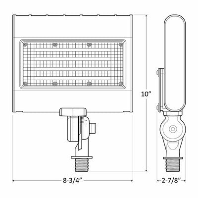 10W/15W/20W/30W Power & CCT-Adjustable Small Flood Light - Multiple Finishes - Sonic Electric