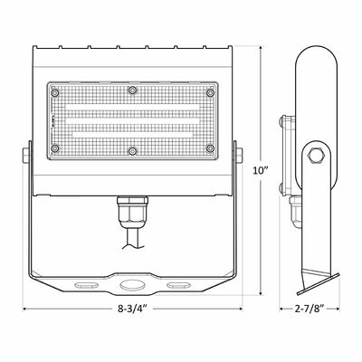 120V 10W/15W/20W/30W Power & CCT-Adjustable Small Flood Light with Trunnion - Sonic Electric