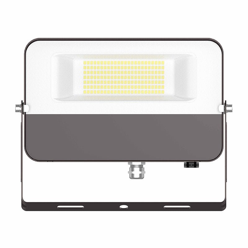 120V 50W Multi-Color Compact LED Flood Light with Trunnion - Dark Bronze, UL Listed - Sonic Electric