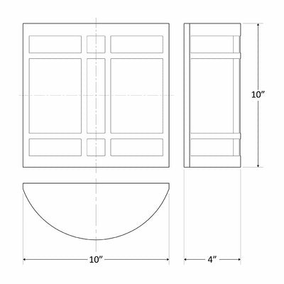 120V Decorative LED Wall Sconce - Multiple Finishes - Sonic Electric