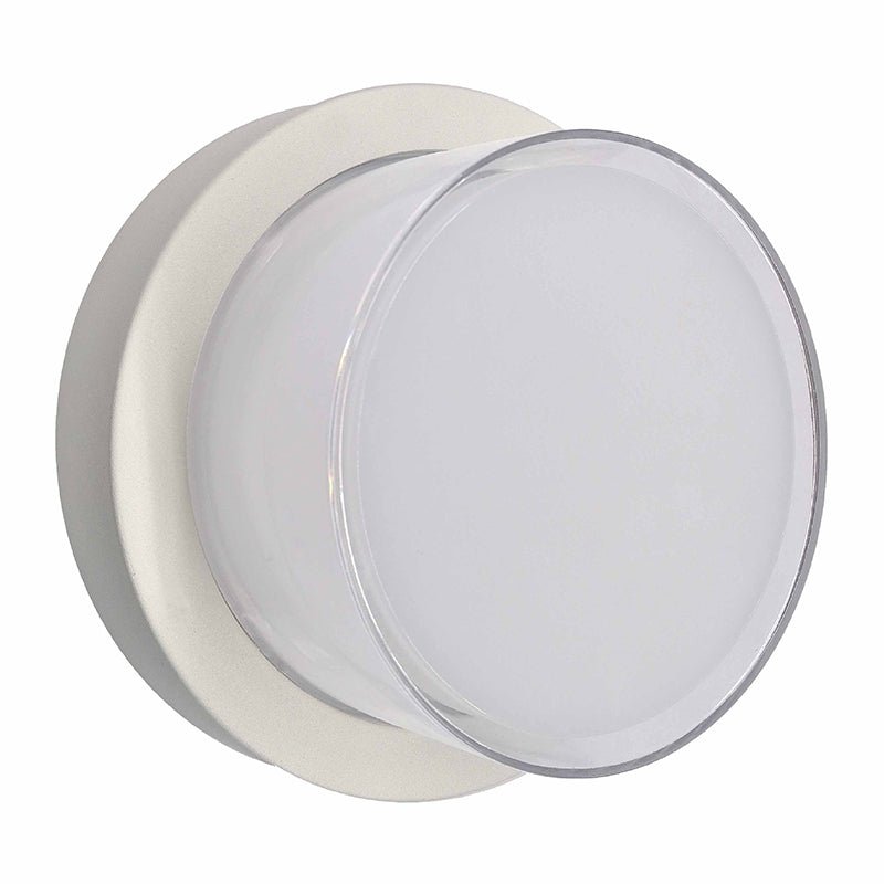 12W Round Architectural LED Wall Light with 3-Color Temperatures - Multiple Finishes - Sonic Electric