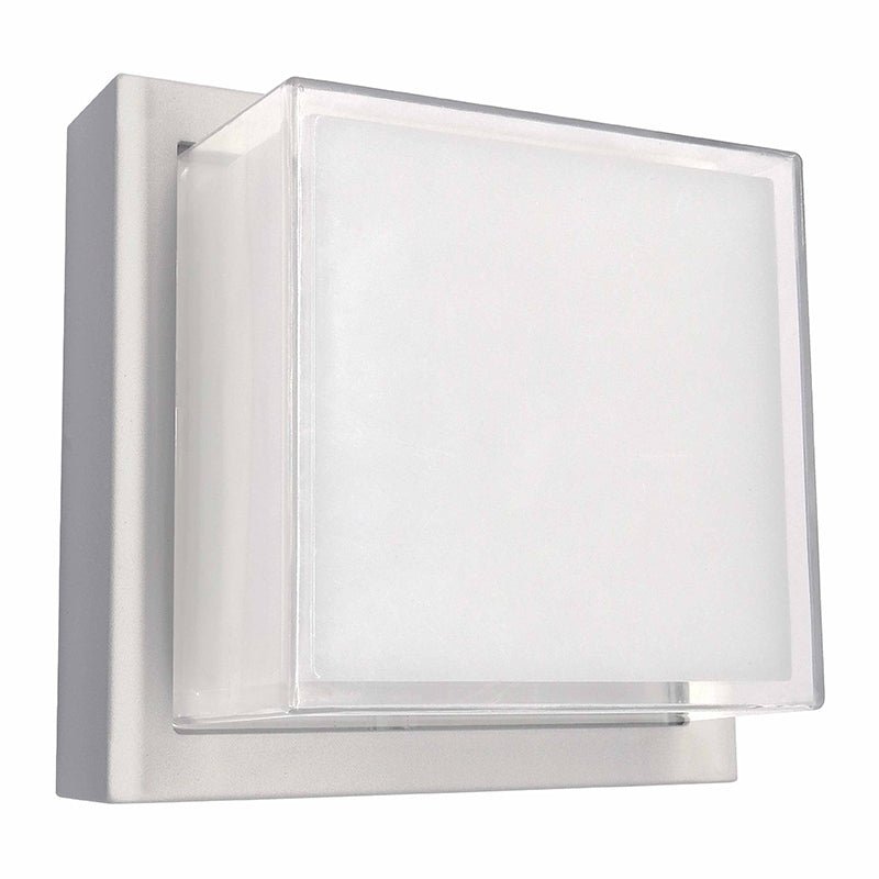 12W Square Architectural LED Wall Light with 3-Color Temperatures - Multiple Finishes - Sonic Electric