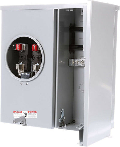 200 Amp 2-Space 2-Circuit OH/UG Fed Surface Mount Ring Type Meter Main - Sonic Electric
