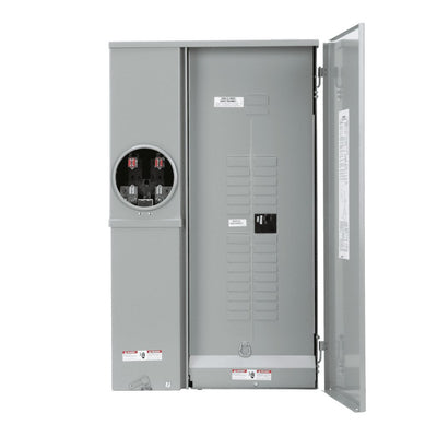 200-Amp 30-Spaces 40-Circuits Ring Type Solar Ready Surface Combination Meter Load Center - Sonic Electric