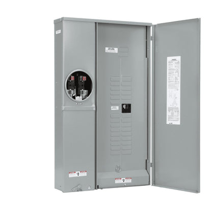 200-Amp 30-Spaces 40-Circuits Ring Type Solar Ready Surface Combination Meter Load Center - Sonic Electric