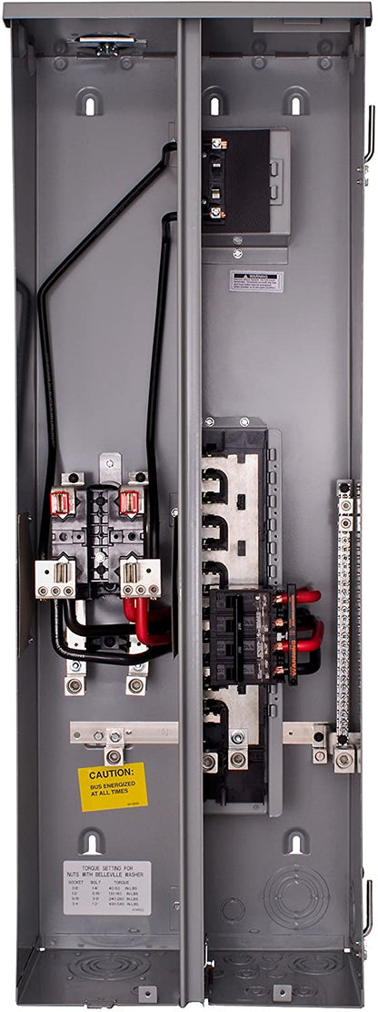 200 Amp 8-Space 16-Circuit Surface Mount Meter Combo with 60 Amp Solar PV Input - Sonic Electric