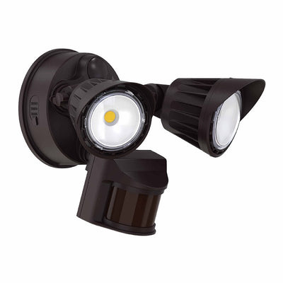 20W Multi-Color 2-Head LED Security Light with PIR Sensor