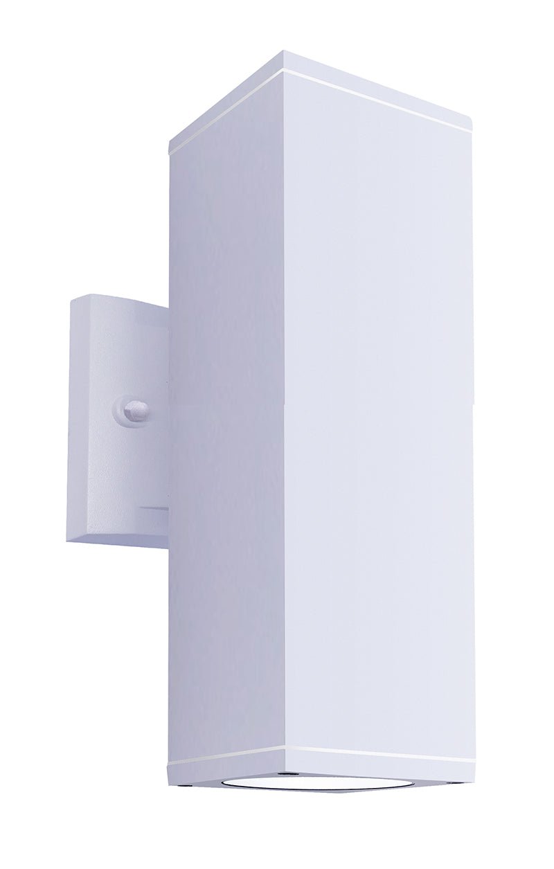 4" 24W 120V CCT-Adjustable Outdoor Square LED Cylinder Up/Down Light - Multiple Finishes - Sonic Electric