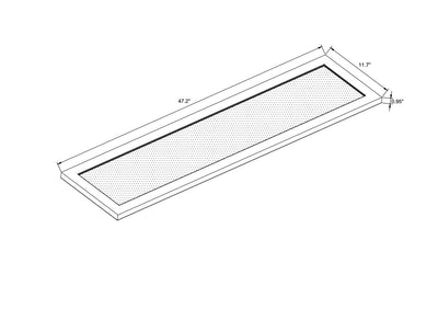4 Ft. 40W CCT-Selectable Suspended Up/Down Clear LED Panel Light - Sonic Electric