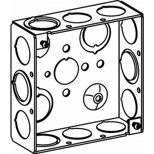 4SB-MKO - 1-1/2” Deep, 4” Square (4S) Box Welded with MKO - Sonic Electric