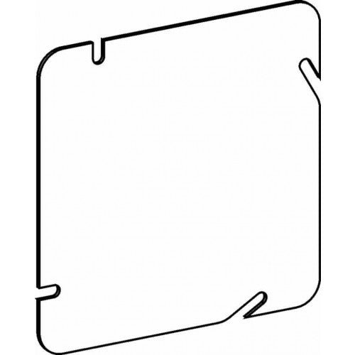 5BC - Flat, 4-11/16” Square (5S) Steel Blank Cover - Sonic Electric