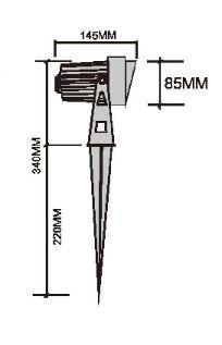 ABBA 10W 12V Cast Aluminum Spot Light - Warm White, 3000K - Sonic Electric