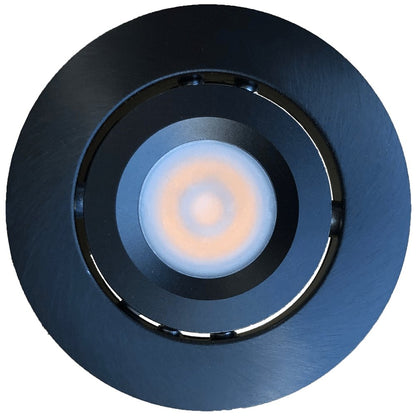 ABBA 12V 1.5W 2" Aluminum Round LED Cabinet Downlight - Multiple Finishes/Color Temperatures - Sonic Electric