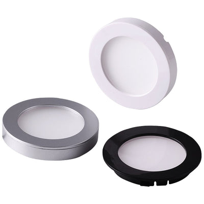 ABBA 12V 1.8W Round LED Cabinet/Puck Light - Multiple Finishes/Color Temperatures - Sonic Electric