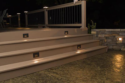 ABBA 12V 2W Cast Brass Bronze LED Step Light - 3000K, Warm White - Sonic Electric