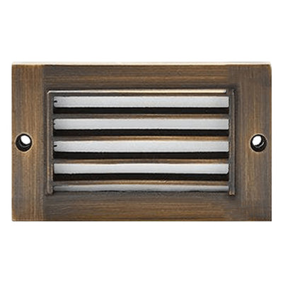 ABBA 12V 2W Cast Brass Bronze LED Step Light - 3000K, Warm White - Sonic Electric
