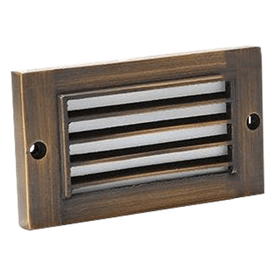 ABBA 12V 2W Cast Brass Bronze LED Step Light - 3000K, Warm White - Sonic Electric