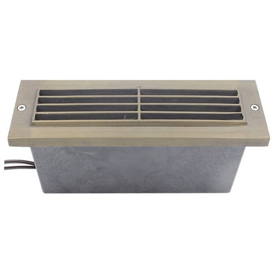ABBA 12V 3W Cast Brass Edge LED Step Light - 3000K, Warm White - Sonic Electric