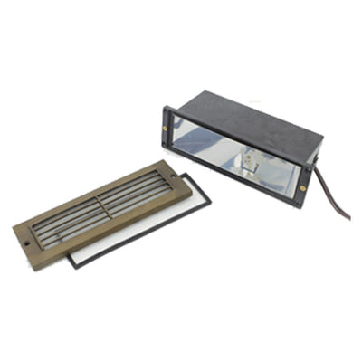 ABBA 12V 3W Cast Brass Edge LED Step Light - 3000K, Warm White - Sonic Electric