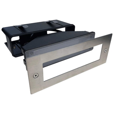 ABBA 12V 3W Stainless Steel LED Step Brick Light - Warm White, 3000K - Sonic Electric
