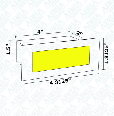 ABBA 12V 3W Stainless Steel LED Step Brick Light - Warm White, 3000K - Sonic Electric