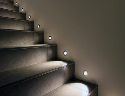 ABBA 12V 3W Stainless Steel Round LED Well Light - Multiple Finishes/Color Temperatures - Sonic Electric