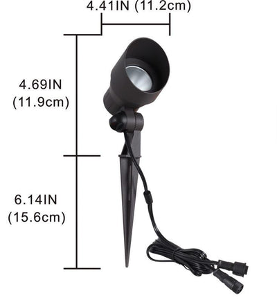 ABBA 12V 5W Cast Aluminum LED Spot Light - Sonic Electric