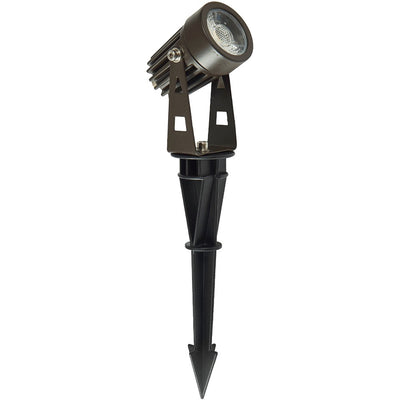 ABBA 12V 5W Cast Aluminum LED Spot Light - Black or Brown Finish - Sonic Electric