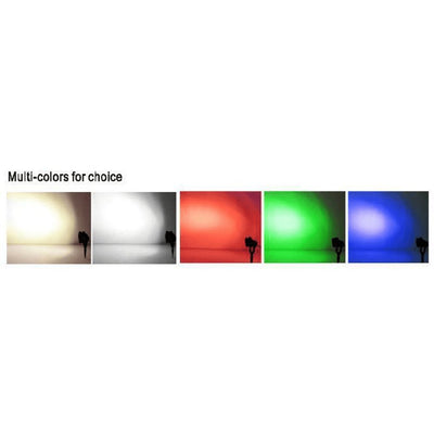 ABBA 12V 9W Aluminum RGB LED Spot Light with Remote Control - Sonic Electric
