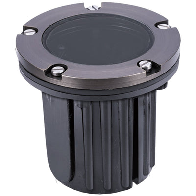 ABBA 12V Brass In-Ground Round Glass LED Well Light - Multiple Finishes - Sonic Electric