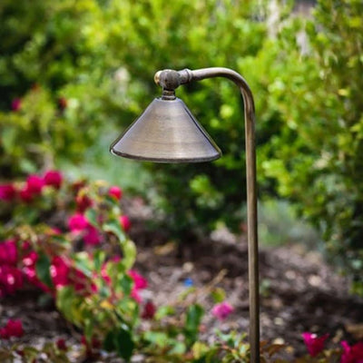ABBA 12V Brass LED Bell Path Light - Bulb Sold Separately - Sonic Electric