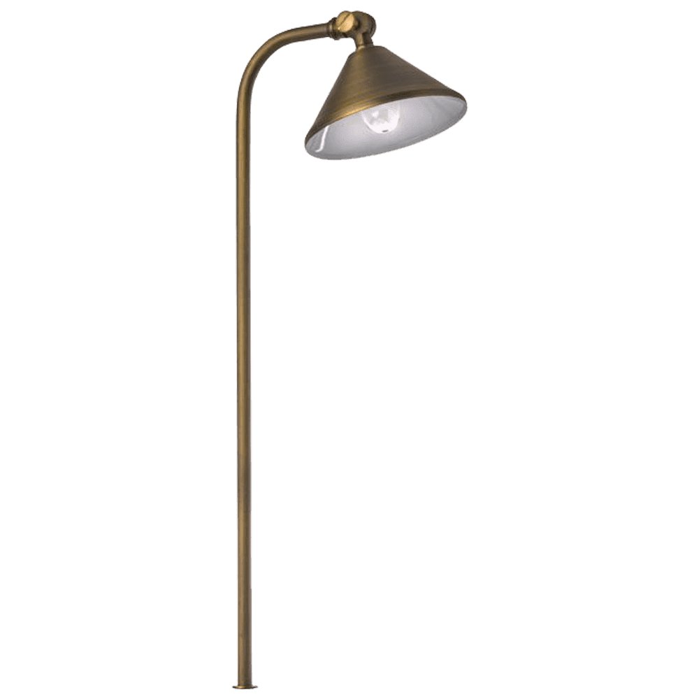 ABBA 12V Brass LED Bell Path Light - Bulb Sold Separately - Sonic Electric