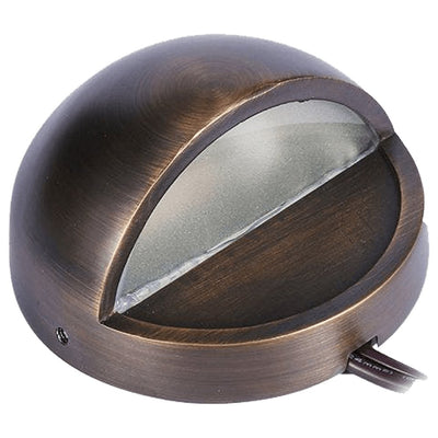 ABBA 12V Brass LED Step/Deck Light - Bulb Sold Separately - Sonic Electric