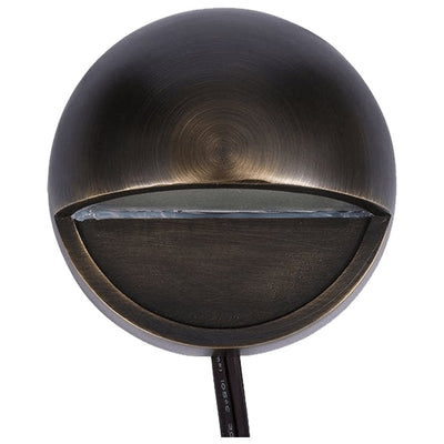 ABBA 12V Brass LED Step/Deck Light - Bulb Sold Separately - Sonic Electric