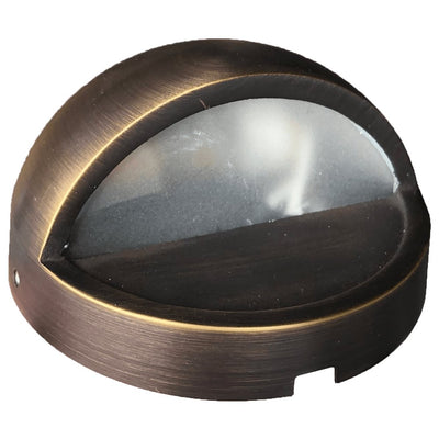 ABBA 12V Brass LED Step/Deck Light - Bulb Sold Separately - Sonic Electric