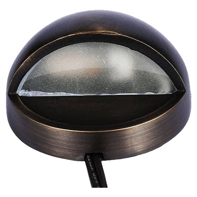ABBA 12V Brass LED Step/Deck Light - Bulb Sold Separately - Sonic Electric