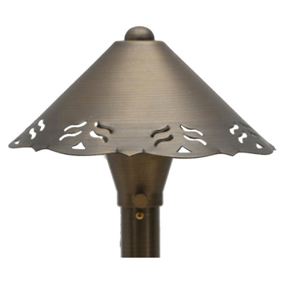 ABBA 12V Brass Mushroom Designer LED Path Light - Bulb Sold Seperately - Sonic Electric