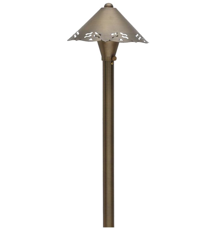 ABBA 12V Brass Mushroom Designer LED Path Light - Bulb Sold Seperately - Sonic Electric