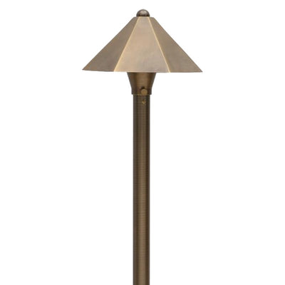 ABBA 12V Brass Mushroom LED Path Light - Natural Brass - Sonic Electric