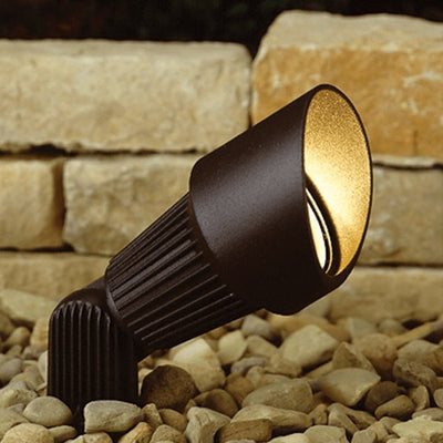 ABBA 12V Cast Aluminum LED Mono-Point Spot Light - Black or Brown Finish - Sonic Electric
