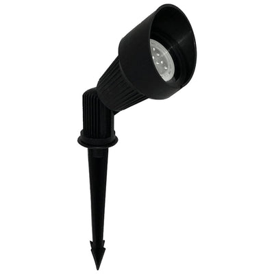 ABBA 12V Cast Aluminum LED Mono-Point Spot Light - Black or Brown Finish - Sonic Electric