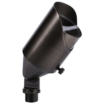 ABBA 12V Cast Brass Adjustable Directional Spot Light - Natural Brass - Sonic Electric