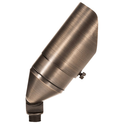 ABBA 12V Cast Brass Adjustable Directional Spot Light - Natural Brass - Sonic Electric