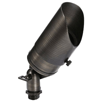 ABBA 12V Cast Brass Adjustable Directional Spot Light - Natural Brass - Sonic Electric