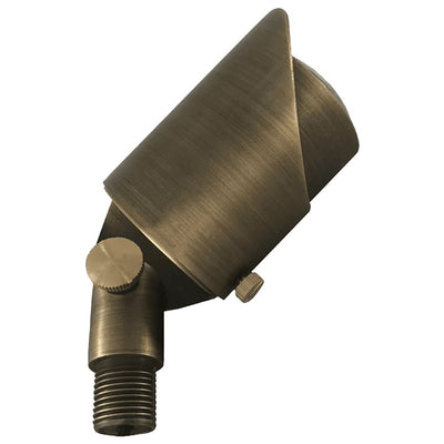 ABBA 12V Cast Brass Adjustable Directional Spot Light - Natural Brass - Sonic Electric
