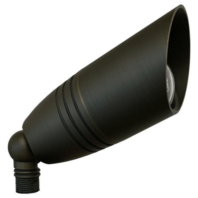 ABBA 12V Cast Brass Architectural Directional Spot Light - Natural or Dark Brass - Sonic Electric